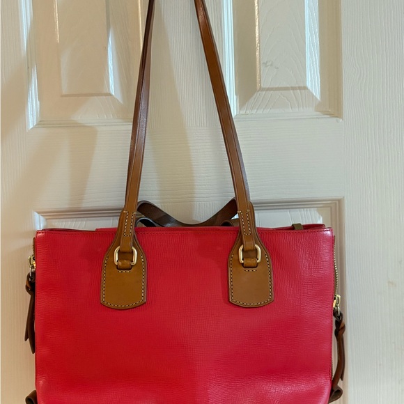 Dooney & Bourke Red and Tan Shoulder Bag - Picture 12 of 13